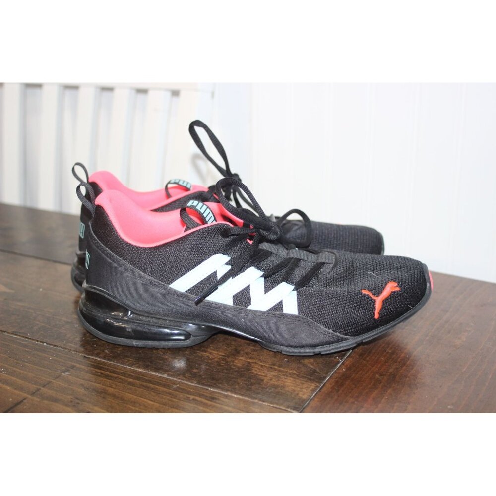 Puma Riaze Prowl Womens Black & Pink Running Shoes Size 8.5 Athletic Sneakers